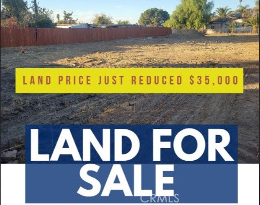 Zoning: Residential

Description:
Rare opportunity to own a fully improved residential lot in a quiet Hemet cul-de-sac. This build-ready lot comes with all major utilities in place: 

Water meter installed
Gas line connected
Power pole on site
Certified septic tank – ready for use
 
Permits are pre-approved for installation of a manufactured home up to 1,800 sq. ft. and a stick build garage. The seller is a licensed contractor and can assist with installation and setup and show you options of the manufactured home from start to finish.

Financing options are available with low down payment we can help with that as well.

Important Disclosure: Lot is being sold land-only. Manufactured homes are NOT INCLUDED in the sale price and CAN be purchased separately.

Enjoy convenient access to shopping, restaurants, schools, medical facilities, and outdoor recreation including Diamond Valley Lake, golf courses, and hiking trails.

This is a rare, turnkey-ready opportunity for buyers looking to build or place a manufactured home in Hemet.