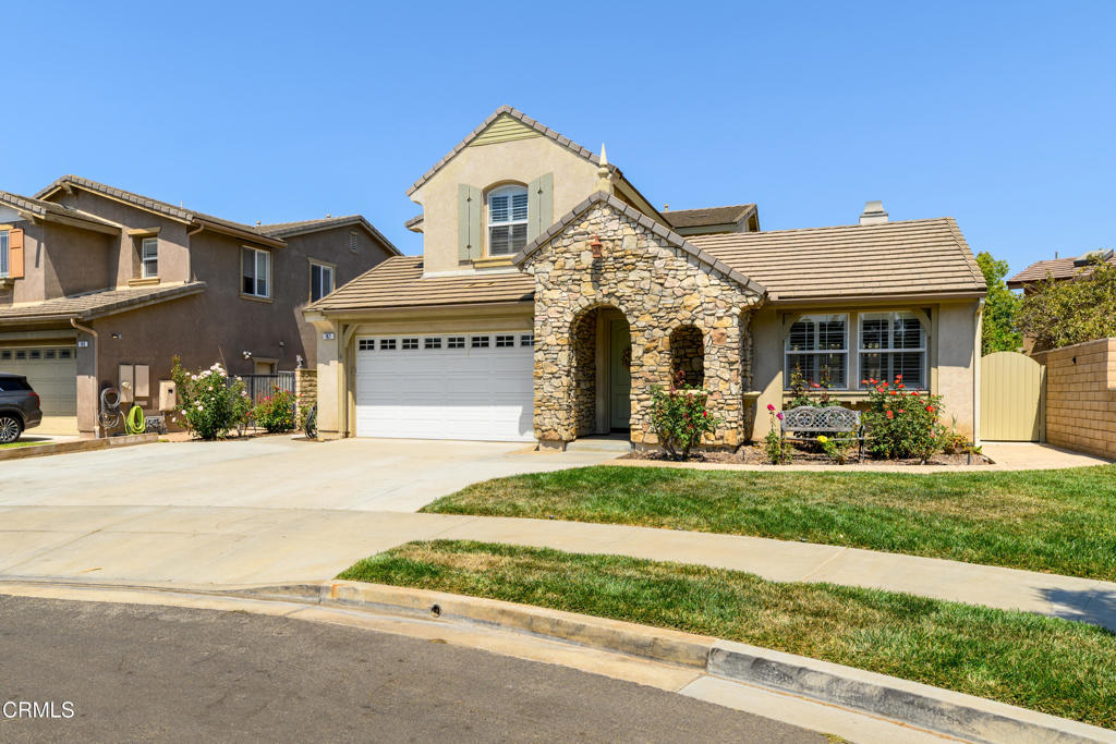 Introducing 167 Bellafonte Court--an elegant, spacious home nestled at the end of a peaceful cul-de-sac in Camarillo's sought-after Village at the Park. Boasting 5 bedrooms and 3 baths across two levels, it spans over 3,300 square feet and includes a fully permitted, detached ADU equipped for private living or income generation. The interior shines with granite counters, multiple flooring types, and a charming fireplace in the living area. Step outside to a private courtyard complete with an above-ground spa and BBQ area--ideal for entertaining or unwinding. The community enriches daily life with pools, courts, parks, and trails, all complemented by easy access to top-rated schools and local amenities. All this within a relaxed atmosphere supported by a modest HOA. This is a rare opportunity where thoughtful design meets functional elegance.