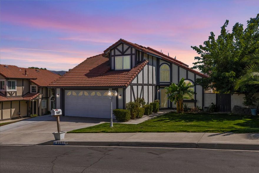 This home is the envy of California Meadows. Call me to find out why!Imagine coming home to soaring ceilings, a cozy fireplace, and an open floor plan designed for connection and comfort. The beautifully upgraded kitchen--with granite countertops, stainless steel appliances, and elegant cabinetry--flows seamlessly into the dining area, making it the true heart of the home for family dinners and celebrations. Downstairs, a private bedroom with a full bath is perfect for guests, extended family, or even a home office. Upstairs, unwind in your primary retreat with vaulted ceilings, a spacious closet, and a spa-inspired bath featuring dual sinks and a heated jacuzzi tub. With additional bedrooms, including a junior suite with its own sitting area, everyone gets their own private space. Step outside and discover your personal paradise: a covered patio for year-round entertaining, side-yard lounge space, and lush landscaping with rose bushes and fruit trees--bananas, peaches, and grapes ready to enjoy. Practical touches like a two-car garage with built-in storage, driveway for 3 cars and a backyard shed keep life organized. With Temescal Valley Elementary and Wildrose Ranch Community Park just around the corner, you'll love the perfect balance of convenience and community.  This home isn't just where you'll live--it's where you'll thrive. Schedule your showing today and experience it for yourself!