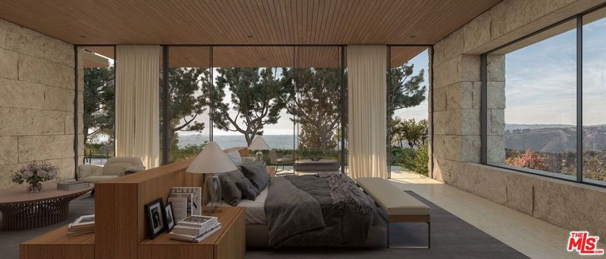 A rare chance to develop an impeccable view estate in the highly coveted Trousdale Estates in Beverly Hills. With expansive views of the city, ocean, and canyon, the existing home is a mid-century gem with huge opportunity to develop a stunning over 13,000 square foot architectural home. Approved plans designed by renowned architects Woods + Dangaran. Amenities include an expansive primary suite with dual closets and wraparound views, a fully loaded wellness center, full gym, separate chef's kitchen, theater, pool, and generous indoor and outdoor entertaining spaces. RTI permits for the plans expire October 2022. The existing home can also be lived-in or remodeled.
