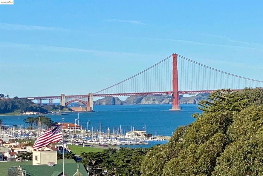 Rarely offered corner unit in Fontana West high-rise with dramatic, straight-on Golden Gate Bridge views from living room and primary bedroom. Enjoy breathtaking views of Russian Hill, Bay Bridge, Coit Tower, and the city skyline from the second bedroom, breakfast nook, and kitchen.  Updated with new windows and doors, this spacious 2 bed, 2 bath residence features an open floor plan designed to maximize natural light and iconic views. Expansive window walls and a private wrap-around balcony offer seamless indoor-outdoor living—perfect for entertaining or relaxing while watching the ever-changing bay scenery.  Located just steps to everything wonderful about San Francisco: Ghirardelli Square, Fort Mason, Aquatic Park, Fisherman’s Wharf, Marina, and Crissy Field. The ultimate vantage point for fireworks, Fleet Week’s Blue Angels, Parade of Ships, and Air Show!  Fontana West amenities include doorman, 24-hour security, electricity, water, pool, rooftop deck, lounge, guest parking, and assigned parking. Walk Score 93!