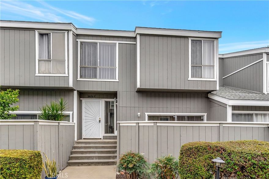 Santa Ana 3-bedroom 2-bathroom townhome located near Fairview and Segerstrom.  Perfect for the buyer who wants to just move in, this unit fits the criteria. New vinyl plank flooring is featured in the main living area with soaring ceilings, and an abundance of natural light. The kitchen has natural light and features stainless steel appliances with gas cooking, a built-in microwave, and a new dishwasher.  The bathrooms are clean with freshly painted showers.  The water heater is newer with an install date of 4-14-2025 and a new electrical sub panel. The community offers two pools and a large grassy Knoll for ambiance.  Close to shopping and good freeway access. The double car garage has direct access to the lower level.