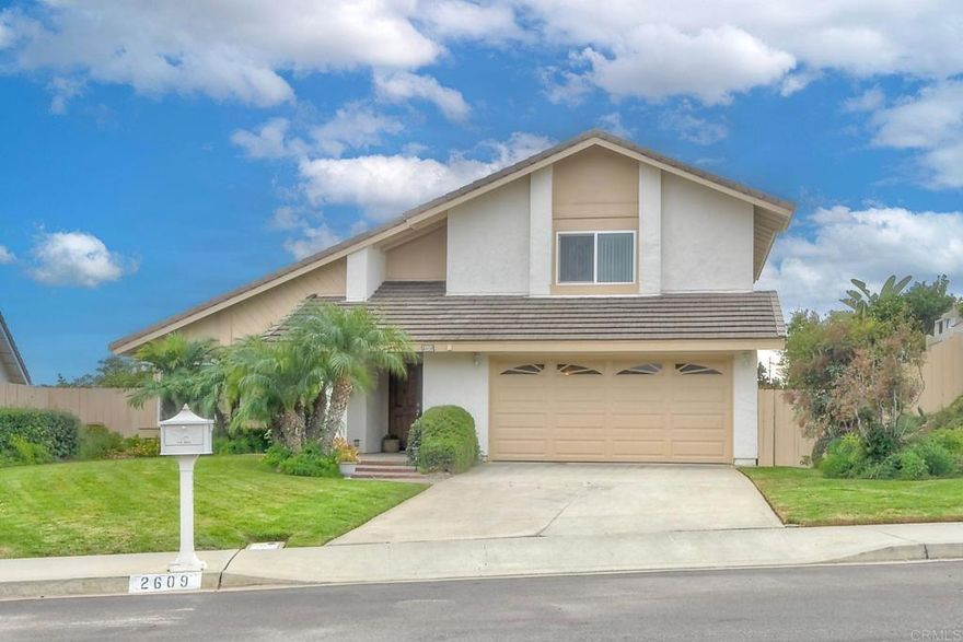Discover the charm of coastal living in Rancho Ponderosa—one of Carlsbad’s most sought-after neighborhoods! Tucked away on a quiet, interior street with no road noise, this beautifully maintained 4-bedroom, 3-full bath home offers nearly 1,900 sq. ft. of inviting living space. With vaulted ceilings, the light and bright floor plan with park and garden views includes a main-level bedroom and full bath, central air conditioning, shower/tub combo in the upstairs hallway bath, plus a versatile loft/bonus area perfect for a home office, gym, or playroom. The airy and well-equipped kitchen features granite countertops, newer kitchen cabinets and a walk-in pantry, while the spacious backyard offers peaceful privacy—ideal for entertaining or relaxing outdoors. Located in the desirable Rancho Ponderosa community, residents enjoy low HOA dues ($62/month), multiple community parks, and a genuine neighborhood spirit, complete with annual Fourth of July parades, festive Halloween gatherings, and holiday celebrations. Served by the award-winning Encinitas/San Dieguito Union School District, this home offers access to top-rated schools and a city known for its amenities, lifestyle, location and community. Enjoy easy access to upscale shopping, world class golfing, delicious restaurants, the 5 freeway, and beautiful beaches just minutes away.
