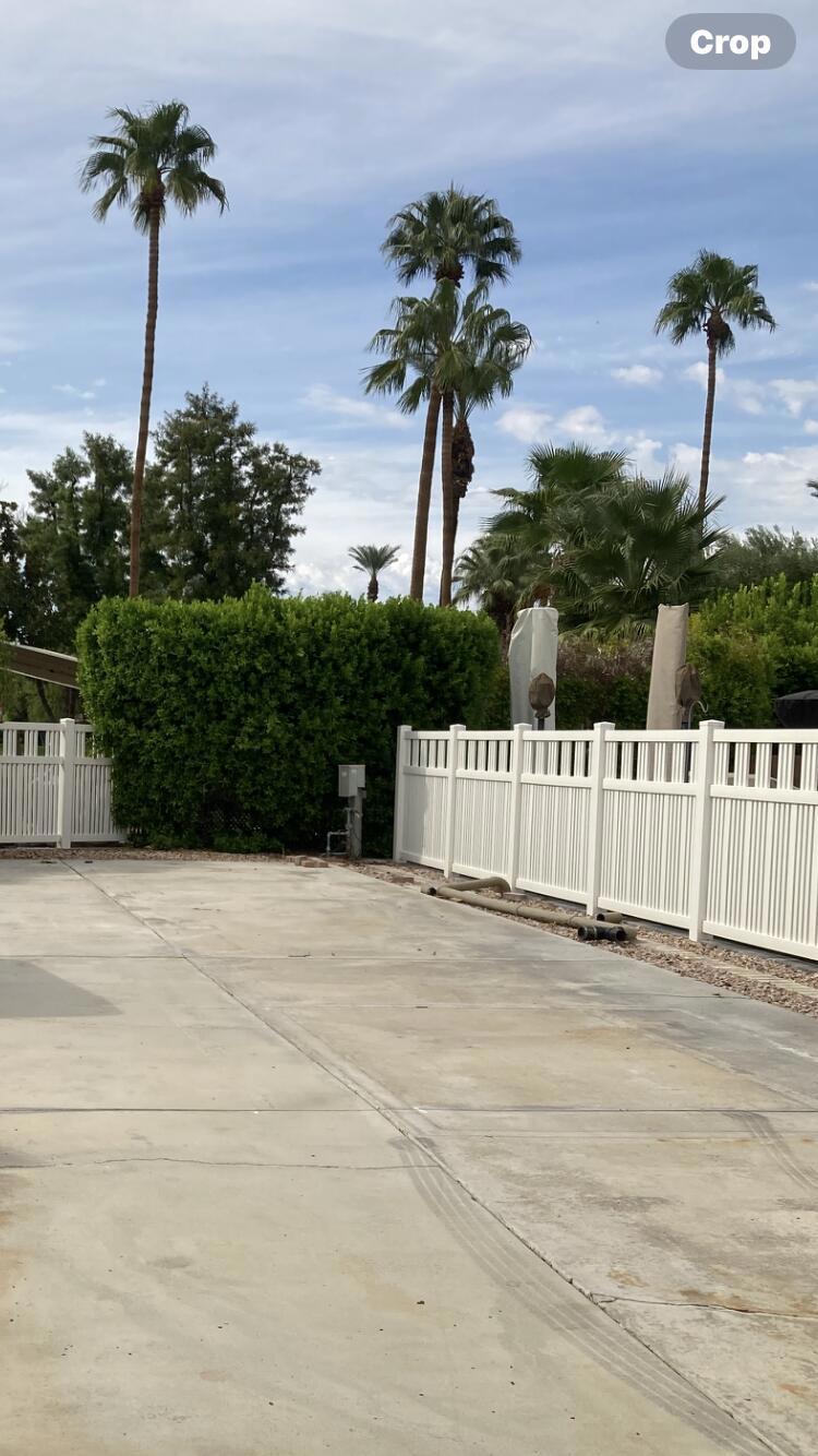 This cute property, located in a convenient cul-de-sac, boasts easy walking distance to the main clubhouse and satellite C. Each side of the property is adorned with white vinyl fencing, and the addition of brickwork and electrical lighting enhances its appeal. Now is the ideal time to seize this exceptional opportunity. $85k Golf cart excluded