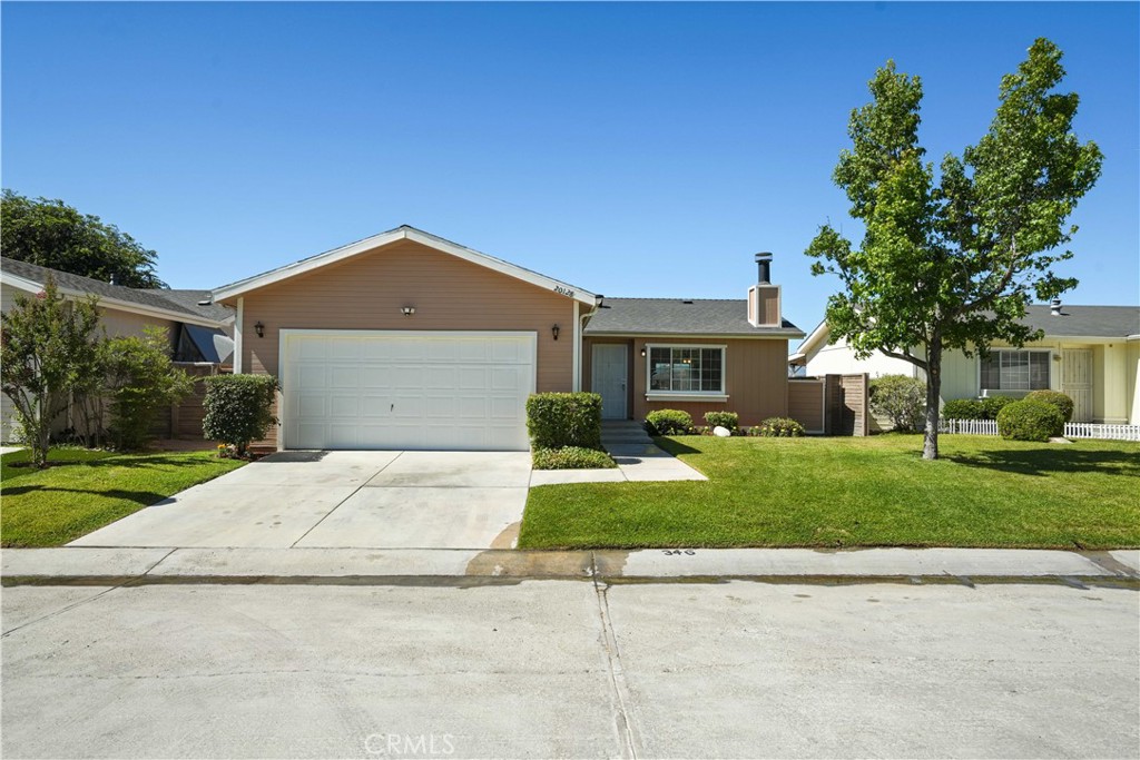 Welcome to this beautifully updated 2-bedroom, 2-bath home in the sought-after Canyon View Estates! This light and inviting home features new paint inside and out, luxury vinyl plank flooring, and plush new carpet in the bedrooms, offering a fresh and modern feel throughout. The kitchen has been tastefully updated with refinished countertops, a window above the sink that brings in natural light, and brand-new stainless-steel appliances, including a stove and dishwasher. The space flows easily into the dining and living areas, perfect for everyday living and entertaining. The primary suite is spacious and thoughtfully designed with an en suite bath, walk-in closet, and sliding glass doors that open to the yard. Step outside to a low-maintenance yard with beautiful views—ideal for relaxing or enjoying the outdoors with minimal upkeep. The home also includes a direct access 2-car garage, a laundry room, and generous storage throughout. This home has a monthly land lease of $1,778.20, which includes access to 24-hour gated security, 2 pools and spa, 2 sport courts, 2 play areas, a clubhouse, and RV storage. Conveniently located near parks, trails, schools, shopping, dining, and with easy freeway and Metro-link access. This is one you won’t want to miss! Please submit pre-approval and proof of funds with offer. Buyer to verify all information prior to close of escrow.
