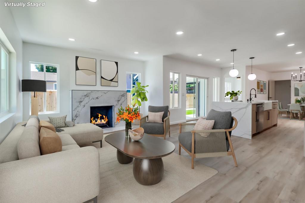 Step into timeless elegance with this beautifully updated 4-bedroom, 2-bathroom home has been thoughtfully modernized for today’s lifestyle. Spanning 1,490 square feet, this home seamlessly blends vintage charm with contemporary comforts and modern-day fresh renovations. The heart of the home is its open-concept kitchen, living, and dining area—a perfect setup for entertaining. The modern kitchen boasts sleek finishes and ample storage, flowing effortlessly into the spacious living room and dining area, ideal for gatherings with family and friends. Luxury Plank flooring promises to be easily to maintain. Enjoy year-round comfort with brand-new central heat and air conditioning. The home sits on an expansive corner lot, offering plenty of outdoor space for relaxation, play, or gardening. With its prime location and versatile layout, this home is a rare find that combines historic character with modern convenience. Don’t miss your chance to own this gem!