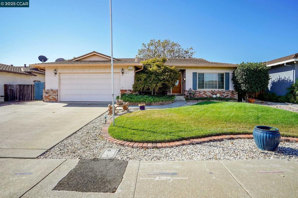 This attractive 4-bedroom 2 bath home has lots of potential. Reap the benefits of your sweat equity! Features include a spacious living room and family room, a wood burning stove, a pantry closet in the kitchen and a comfortable primary bedroom and bath! There is also a gazebo in the backyard and a large patio area. Nice neighborhood and a beautiful park down the street too! Great location. Freeway, BART and more nearby! Open house Sunday, September 14, 1-4 p.m.