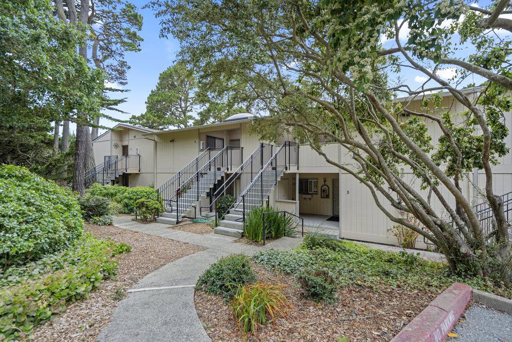 Enjoy the Monterey lifestyle in this completely remodeled 2-bedroom 2 bath condo, that features white oak flooring Throughout the unit, newer updated kitchen with modern soft close shaker cabinetry with 2 lazy Susan cabinets as well as a spice cabinet, stainless steel undermount sink with granite slab countertops and all stainless-steel appliances, modern upgraded bathrooms are a big plus. OCEAN AND FOREST VIEWS FROM THE MASTER BEDROOM AND LIVING ROOMS. This home has it all so don't wait.