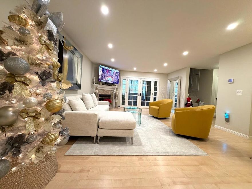 Stylish and move-in-ready condo tucked into the Elk Ridge Estates community on the southwest side of Communications Hill. This elegant, light-filled home offers 1 bedroom, 1 bathroom, and approximately 1,012 square feet of well-designed living space. The open floor plan features LVP flooring on the main level, a cozy fireplace that anchors the living area, and French doors that open to a spacious view deck - perfect for morning coffee, evening sunsets, or entertaining guests. The generous living and dining areas, enhanced by updated lighting, flow seamlessly into the kitchen, which is thoughtfully appointed with granite countertops, wood cabinetry, and modern all-electric appliances. An oversized primary bedroom provides a peaceful retreat and showcases a large picture window framing scenic valley views. Additional highlights include central heating and air conditioning with a programmable energy-efficient thermostat, an indoor laundry area with washer and dryer included, a private detached one-car garage, and an additional assigned parking space. Conveniently located near schools, shopping, dining, and major freeway routes for easy access to downtown San Jose and Silicon Valley tech hubs. HOA dues include cable, water, garbage, and more making this home an exceptional value.