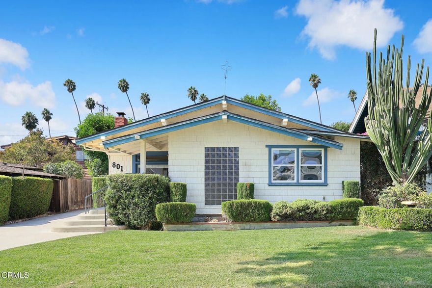 Charming Alhambra Fixer with Endless Potential. Nestled in a desirable Alhambra neighborhood and close to South Pasadena, this character-filled fixer-upper is brimming with potential and original charm. Step through the entryway into a spacious living room featuring hardwood floors, fireplace, elegant box beam ceilings, and built-in bookshelves--perfect for creating a warm and inviting atmosphere. The formal dining room also beautifully showcases original hardwood floors, classic wainscoting and flows seamlessly into an attached sunroom, offering a sunny retreat or a potential home office. A large kitchen and breakfast area open to a generous family room, ideal for entertaining or everyday living. Adjacent, you'll find a convenient laundry room for added functionality. This home offers three bedrooms and two bathrooms, along with distinctive architectural details including hardwood floors, decorative crown molding, and soaring high ceilings. Outside, a detached 2-car garage includes a versatile bonus room and pull-down stair access to attic storage--great for a workshop, studio, or future expansion. There is an abundance of original character and room to make it your own, this Alhambra gem is a rare opportunity for investors or homeowners looking to renovate and build equity. Conveniently close to South Pasadena, Alhambra Park and much more. Don't miss out on the chance to transform this unique property into your dream home!