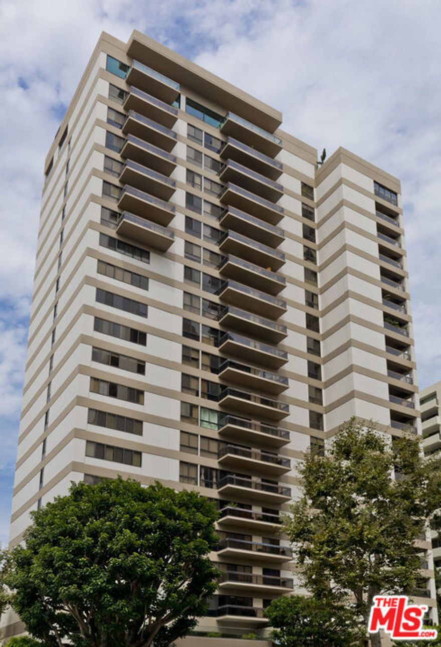 Experience luxury living at one of Wilshire Boulevard's premier full-service buildings. Located on the 9th floor, this highly sought-after "05" unit offers sweeping north, west, and south views, including ocean vistas directly from the living area, making it one of the most desirable layouts on the Wilshire Corridor. Perfectly positioned near Beverly Hills, UCLA, and Century City, you're just moments from world-class shopping, fine dining, and premier cultural destinations. This spacious 2-bedroom, 2-bath residence features an open floorplan with a preferred split-bedroom layout and abundant natural light throughout. Highlights include a generous kitchen, laundry room, ample closet space, and a private balcony showcasing expansive views from Westwood to the Santa Monica Mountains and beyond. The Grand offers exceptional full-service amenities, including 24-hour concierge, a fitness center, pool and spa, library, and community room. HOA dues include internet, water, trash, building maintenance, and earthquake insurance.