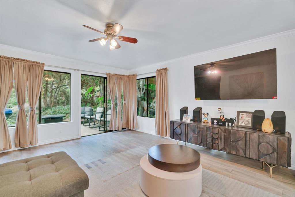 Welcome to this stylish and move-in ready end unit studio. Perfect for first-time buyers! Step into homeownership with this beautifully remodeled unit, located in a serene and amenity-rich gated community with a view of a beautiful water feature. The studio has 477 square feet of thoughtfully updated space. This charming home features new quartz countertops, a fully remodeled bathroom and modern wood-look tile flooring throughout. As an end unit, you’ll appreciate the added privacy with only one shared wall and no neighbors on one side. Step out onto your private patio and enjoy the tranquil views of a peaceful water feature. The perfect spot to relax and unwind! This lush, park-like community is filled with scenic man made lakes, streams, ponds and walking paths surrounded by mature trees. You will feel transported to the peaceful setting of Big Bear within the mountain town inspired community. Residents enjoy resort-style amenities including tennis courts, a sparkling pool and spa, clubhouse, fitness center and even a gated pet-friendly area. Conveniently located near shopping, dining, entertainment and public transportation with easy access to the 605, 105, 5 and 91 freeways–this location makes commuting a breeze. Whether you’re starting your journey as a homeowner or looking for an easy, low-maintenance lifestyle, this stylish studio has it all. Don’t miss out–schedule your private showing today!