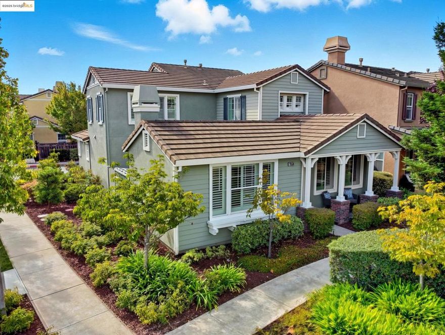 Beautifully maintained corner-lot home in Hayward’s highly desirable Eden Shores community. 1B/1B on the ground level! This light-filled 4-bed, 2.5-bath residence offers one of the largest floor plans in the neighborhood, featuring high ceilings, recessed lighting, crown molding, and elegant finishes throughout. The spacious kitchen boasts granite countertops, stainless steel appliances, and a large center island—perfect for entertaining or enjoying a delicious meal. The inviting living room showcases a gas fireplace with a marble mantel and plantation shutters on all windows. The primary suite includes a soaking tub, separate shower, and walk-in closet. Enjoy a private, low-maintenance yard ideal for relaxing or outdoor dining. Additional highlights include hardwood flooring, central heating & cooling, and an attached two-car garage. Prime location near parks, Costco, Alden E. Oliver Sports Park, and easy access to Hwy 92, 880 & 84—ideal for commuters. Potential to add a full bathroom upstairs, creating an additional en suite bedroom for a 4BD/3.5BA layout!