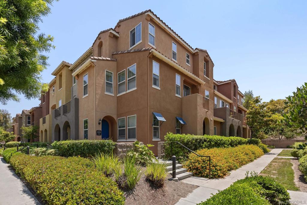 3 Primary Bedrooms!!! This inviting home at 1824 Peach Court Unit 6 in Chula Vista offers a warm and welcoming retreat within the desirable Tapestry Mosaic community. Step inside and discover a lovingly maintained home with a layout designed for comfortable living and entertaining. The 2nd floor, a spacious living and dining area boasts abundant natural light and high ceilings, creating an airy atmosphere perfect for gatherings or quiet evenings at home. A private balcony extends the living space outdoors, ideal for enjoying our San Diego weather. The 1st floor also offers a convenient primary bedroom with a full bath, along with a 2-car garage featuring in-house laundry. The 3rd floor, you'll find additional primary bedrooms, each with their own private bath, ensuring comfort & privacy for everyone. Custom shutters add a touch of elegance throughout the home. Beyond the charm of the home itself, residents of the Tapestry Mosaic community enjoy a fantastic array of amenities, including a refreshing pool, well-equipped gym, and a beautiful clubhouse, perfect for community events or private gatherings. The location in Otay Ranch offers the best of both worlds: a tranquil environment surrounded by beautiful lakes, parks, and walking trails, along with easy access to the 125 freeway, Otay Ranch Mall, and the Shops at Millenia. Excellent schools like Wolf Canyon Elementary and Olympian High School are within walking distance, making this an ideal location for families. Come and experience the comfortable lifestyle and sense of community awaiting you! Buyers to verify all data.