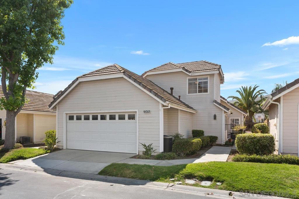 Beautifully maintained 3 bedroom | 2.5 bath | 1,767 sq ft home located in the highly sought-after GATED community of Cambridge with SOLAR. This spacious east-facing home radiates brightness and openness, thanks to its open floor plan and abundance of natural light. Highlights throughout include double door entry, vaulted ceilings, fireplace in the family room with soaring ceilings, enhancing its spacious feel. See supplement for more details. The gourmet kitchen boasts a breakfast area and updated appliances, including a new stove, dishwasher, and microwave. Freshly painted throughout, the home also showcases brand-new flooring, blinds, and a luxurious master shower.Primary bedroom on the lower level, two car garage with epoxy flooring. Two community Pools and playground for litle kids. Conveniently located in the Poway Unified School District, it's close to freeways and shopping centers. Enjoy effortless living in the low-maintenance backyard, and benefit from solar