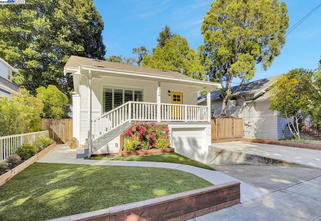 Location, location, location! You won't want to miss this renovated craftsman bungalow located in the quaint Historic Downtown Martinez neighborhood overlooking the Plaza Ygnacio Park and just blocks from restaurants, shops, breweries, farmers market, and Amtrak train station. The curb appeal and finishes are a 10 out of 10. You'll be wowed by the interior finishes from the sunny living room, hardwood flooring, and the oversized kitchen with custom wood cabinetry, stainless appliances, butcher block countertops, and farmhouse sink. This cutie boasts two bedrooms and two full bathrooms on the main level and a finished basement for extra living space. A bonus family room/flex space and bedroom downstairs is perfect for a private home office, gym or media room. A single car garage and extra storage room is an added bonus. The backyard is an entertainer's dream with a new concrete patio with covered outdoor cooking area and low maintenance turf. Views: Downtown