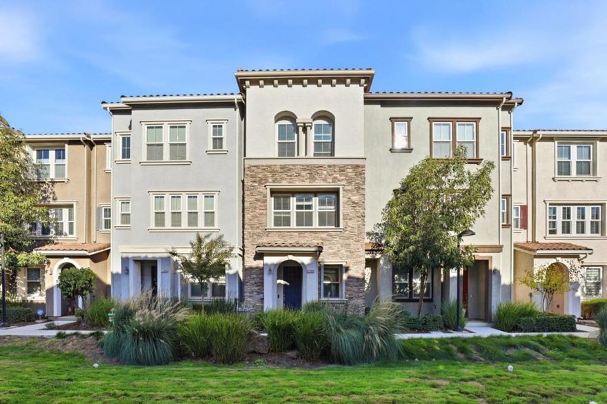 Beautiful townhome-style condo located in the peaceful and well-kept Monterey Parque community of Morgan Hill. The home faces a well kept green area that provides a pleasant open view. This home sits close to Downtown Morgan Hill, the farmers market, shopping, restaurants, and Caltrain, offering convenience while still feeling tranquil. The community features lush landscaping and a welcoming neighborhood park. This unit offers the privacy and quiet setting with no neighbors directly above or below. Inside, youll find an open-concept kitchen and living area with dual-pane windows, a quartz peninsula, and upgraded cabinets. The primary bedroom includes a charming barn-style sliding door leading to the bathroom and adjoining room. Ceiling fans in several rooms provide added comfort, along with central AC and heating. Additional features include a separate laundry area and an attached 2-car garage with easy access. There are many thoughtful details throughoutcome see for yourself how well-maintained and inviting this home truly is.