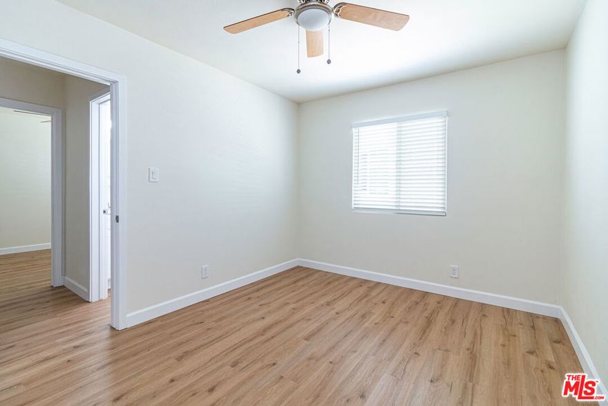 Fully remodeled 2-bedroom one bath apartment in prime Culver City location, just a short drive or bike ride to Venice Beach, Santa Monica beaches and Downtown Culver City.  Prime, centrally located building.  Brand new flooring throughout the unit.  Smooth ceilings with recessed lighting.  New kitchen with plenty of cabinet and counter space and brand-new fridge and stove.  On site laundry.  Extensive work to the building has been completed or currently under way.  New windows, roof, and many other improvements.