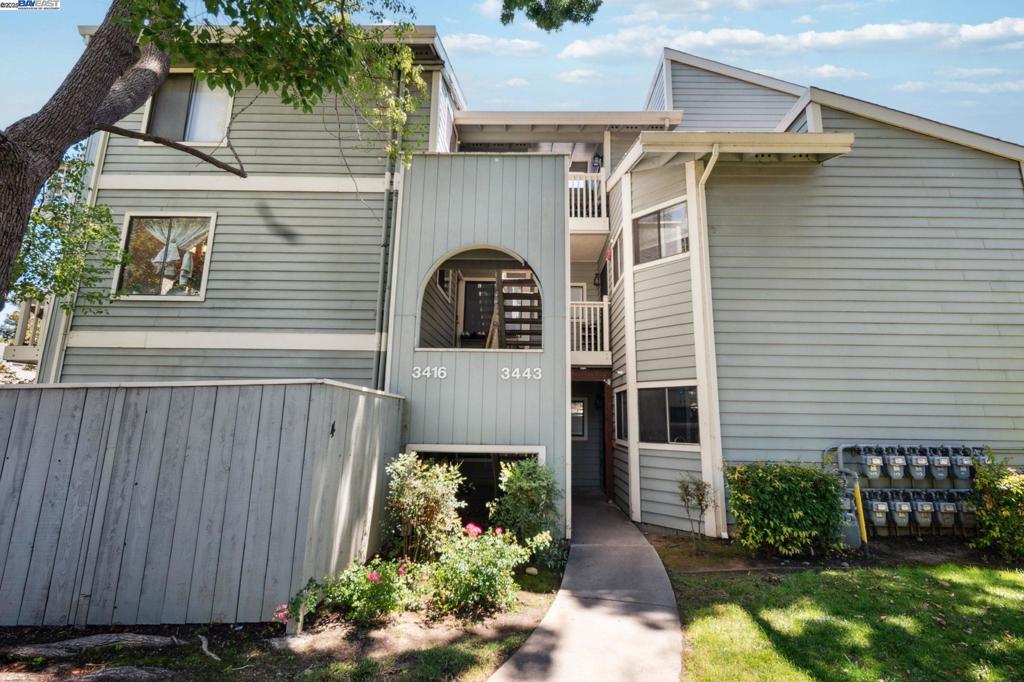 Spacious and light-filled 2-bedroom end-unit condo in a gated Fremont community with pools and greenbelt views. This desirable corner home offers extra privacy and one of the most sought-after floor plans, featuring vaulted ceilings, a cozy gas fireplace, and a private patio accessed through dual-pane sliding doors. Fresh interior paint adds a clean, move-in-ready feel. Enjoy the convenience of in-unit laundry and assigned covered parking space. The well-maintained community features two sparkling swimming pools, spas, and lush landscaped walkways. Ideally located near shopping, dining, parks, and major commuter routes with quick access to highways 880 and 680. The home is also located near highly rated schools, making it a great option for a variety of buyers. The patio is currently on the HOA’s repair list, offering a rare opportunity to own in this community at a favorable price. Don’t miss your chance to secure a private, low-maintenance home in one of Fremont’s most desirable neighborhoods.