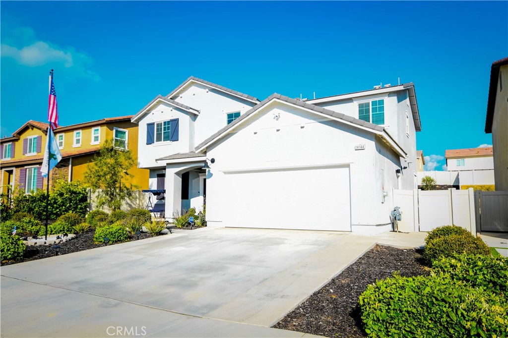 Dogs ok, Woof! No HOA fee. Don’t miss this beautifully upgraded 4-bedroom, 3-bathroom home with a bonus room—perfect as an office or 5th bedroom—located on a quiet cul-de-sac in a sought-after gated community. Built in 2021 and meticulously maintained by the original owners, this 2,520 sq ft home sits on a spacious 10,454 sq ft lot with a large, private backyard. Interior features include quartz countertops, luxury vinyl flooring, custom shiplap fireplace with hideaway mantel, grey tile backsplash, ceiling fans in all bedrooms, extra recessed lighting, outlet raceways, and a whole house fan. Energy-efficient upgrades include solar panels, a whole house water softener, and an alkaline water system. Attached 2-car garage. Community amenities: two pools (one resort-style with clubhouse), basketball courts, two playgrounds, and scenic walking trails. HOA community with gated access.