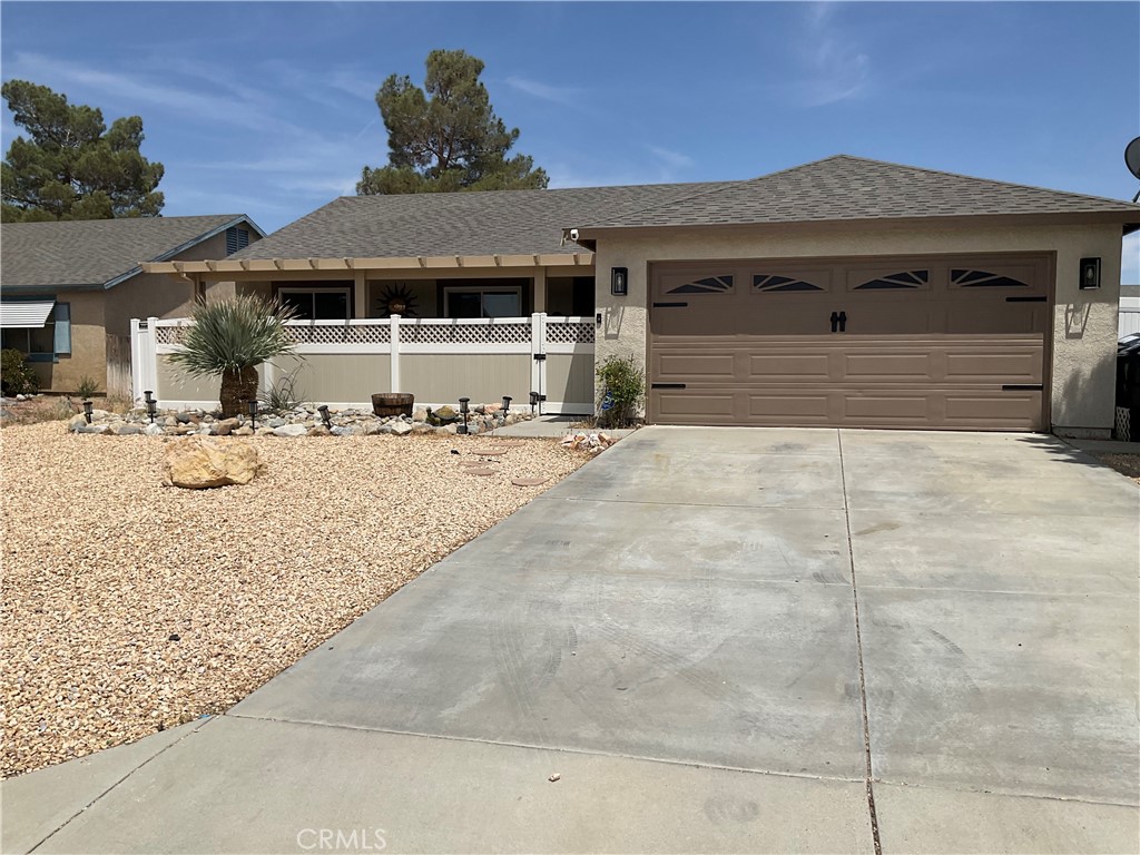 Welcome home to 17911 Juniper! This is a well maintained home in the City of Adelanto featuring a modern concept. This home boasts 1,476 sq. ft. with the addition of a converted garage into a beautiful spacious Master Bedroom with ample closet space. The home features 4 bedrooms and 2 bathrooms. The kitchen has been upgraded with new cabinets, granite countertops and new stainless-steel appliances. Vinyl and tile flooring throughout. Beautiful rock landscaping in the front yard and ample parking in the driveway. The large enclosed front patio offers privacy and is a perfect haven for relaxing and entertaining; as well as the backyard. Did I say Upgrades? This home has many upgraded features to include a new cemented patio with aluma-wood covering, vinyl fencing, HVAC system, heat water pump, energy efficient windows and electric hookup for spa. Two sheds in the backyard (8x15 and 10x10) provide additional storage. Nearby schools, parks and shopping. This well kept home is a MUST SEE!!!