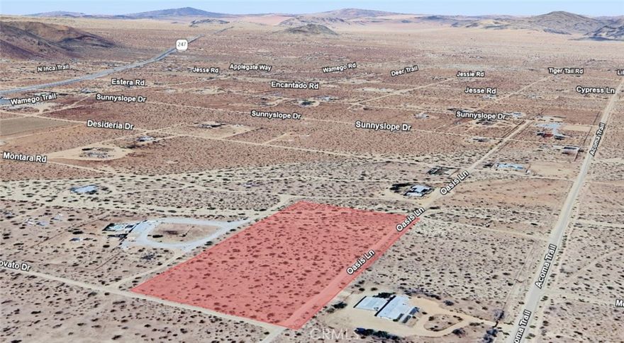 22124 Montara Rd, Landers, CA 92285 (APN: 0629-271-62-0000) presents a canvas for tomorrow, with wide horizons and space to bring new possibilities to life. Address is for MLS input purposes only. County has not assigned an official situs address. Parcel is identified by APN and GPS coordinates. Buyer to verify location, zoning, and utilities.