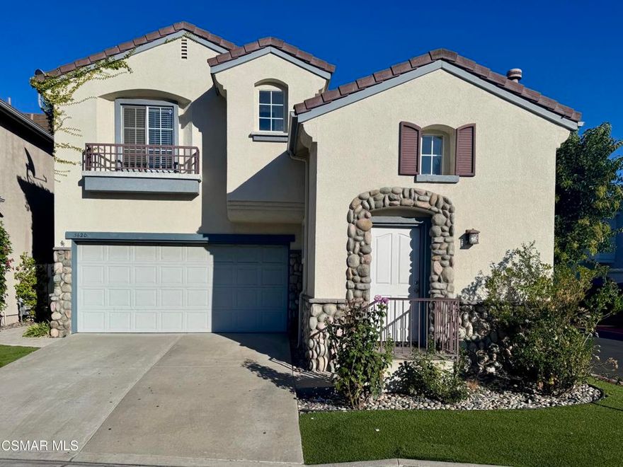 Rare 4 bedroom home in gated Westlake Renaissance Community!  This ultra-clean light and bright gem features brand new interior paint and newer light wood-type flooring throughout.  Downstairs includes an updated kitchen, a large adjacent breakfast area, a separate dining area that opens to the garden, a family room with high ceilings and stylish fireplace, and a half bath.  Upstairs includes 4 bedrooms, 2 baths and a laundry area.   The master bedroom feature high ceilings, a walk in closet and a deluxe master bathroom.  The home also includes a 2 car finished garage, central AC, and overhead lighting/fans.  The ultra quiet/private complex has a community pool and spa and is next to a park.  Close to freeway, restaurants/shopping, and award winning schools.