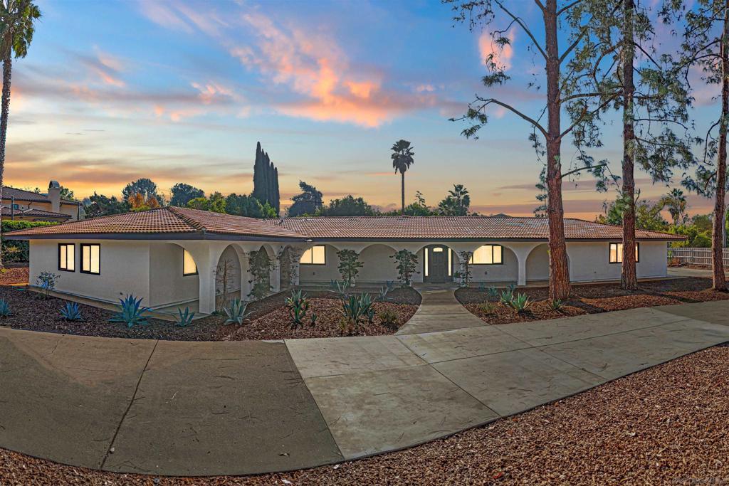 This beautifully remodeled single-story home in Poway offers 2,950 square feet of thoughtfully designed living space, featuring four spacious bedrooms and three full bathrooms. Step inside to an expansive, open-concept layout showcasing a chefs dream kitchen with upgraded appliances, ample counter space, generous storage, and stunning views of the sparkling pool. This home is perfect for entertaining, with a spacious living room, neutral tones, and stylish fixtures throughout. Newer windows and sliding doors invite an abundance of natural light, creating a warm and inviting atmosphere. The large driveway has space for an RV or Boat. Feasibility studies and reports are available for adding an ADU on the property, offering exciting potential for expansion. The seller has never occupied the property and has very limited knowledge of property condition or history. All measurements are approximate. Buyer's and Buyer's Broker/Agent should verify measurements and complete thorough inspections and investigations prior to Close of Escrow to satisfy themselves with the current condition of the property. Buyer(s) to verify and approve all data, reports, records, inspections, permits, MLS, HOA, if applicable and all information pertaining to the property prior to removal of contingencies. All contracts/offers are subject to seller approval and any offers or counteroffers by seller are not binding unless the entire agreement is ratified by all parties.