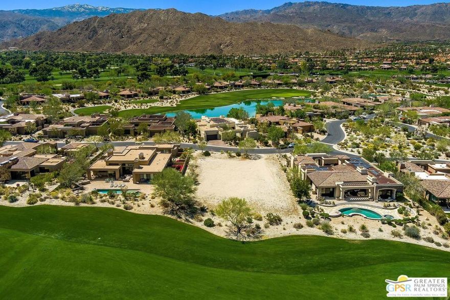 Surrounded by the natural beauty of the Santa Rosa Mountains, this homesite sits on the 5th fairway of The Reserve's Tom Weiskopf and Jay Morrish designed championship golf course. The Reserve is truly a treasure in the Coachella Valley. This 19,000 sq. ft. homesite is one of the last remaining opportunities to build a new home at The Reserve. The renowned architectural firm of Prest-Vuksic Architects has designed a stunning home featuring a modern, crisp design which is encircled by walls of glass . The plans had been approved by the HOA Architectural Committee and the City but will require resubmission. Architects are willing  to customized to meet your individual needs. The Reserve Club is a member owned private country club which offers an amazing array of services. Whether you're a golfer, racquet sports player or just enjoy a good fitness workout, The Reserve Club has unparalleled golfing and health and wellness opportunities. The 18 hole golf course is available to members with no Tee Times and surrounds you with stunning views of the natural desert environment. The Health and Wellness Center has state of the art equipment and a junior Olympic swimming pool. The newly renovated Club House and surrounding terraces offer some of the best views in the Valley and offer an outstanding culinary experience for your family and friends. A Reserve Club membership is available outside of escrow. The Reserve is only minutes away from the famed El Paseo shopping district with many fine shops and restaurants.