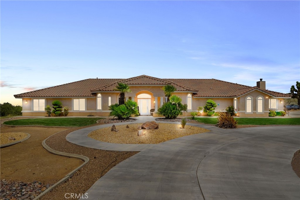 Breaking News! Welcome to 8289 Alta Mesa Rd, located in the exceptional West Oak Hills community. Fully paved roads! Discover your dream-built, custom home oasis, tailored to complement your luxurious lifestyle and entertaining needs. This home has been meticulously designed and upgraded, including custom front landscaping. This incredible home provides luxury living at its finest. From lovely curb appeal to your oasis backyard with unobstructed breathtaking views of sunsets and sunrises! As you approach your circular driveway, enter through the glass door and be immediately met with grand glass windows presenting a view of a resort-style courtyard and backyard, including a fully equipped backyard island kitchen, pool, spa, and covered patio area. At the heart of the home lies a chef's gourmet kitchen you want to write home about, featuring granite countertops and an oversized island with full seating, stainless-steel appliances, dual oven, plenty of cabinetry, a nook area, and pantry. Ample counter space is available for food prep, and buffet-style presentation for gatherings. Opens to the family room & game room, ideal for entertaining. The family room offers a grand dry-stacked rock fireplace, a raised hearth, mantle, and high-efficiency, zero-clearance wood-burning fireplace that radiates heat for the surrounding areas. The spacious game room provides plenty of windows for natural lighting & backyard view. It includes a wet bar with mini refrigerator and a pass-through window. Dual French doors provide access to the courtyard, outdoor kitchen, and pool. The luxurious primary Master Suite showcases a serene and spacious oasis including dual French doors to backyard access, a walk-in closet, and a primary bathroom. The master bathroom includes a Roman jacuzzi tub, dual sinks, and a large shower, all adorned with custom tile. Off the entry is a formal dining area for those special evenings and Den. Two additional bedrooms are generous in size. Your Resort-designed backyard features a large courtyard, a full-size pool and spa, and a patio cover that wraps around the courtyard area. It is fully equipped with an island with a 4-burner barbecue, mini refrigerator, fire pit, & sitting area. For the sports/outdoors enthusiast, golf area to Tee Off with open space, batting cage structure & Plenty of room for your toys. But wait, there is more! 3-car garage, concrete driveway, central vacuum, tile flooring, recessed lighting, ceiling fans throughout,large shed.