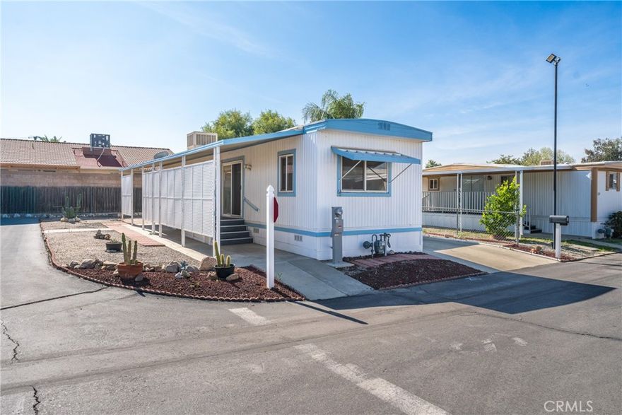 Welcome to Caravana Estates, a highly desirable 55+ community in the heart of San Jacinto! This turn-key, move-in ready home offers low-maintenance comfort from day one, with peaceful surroundings and beautiful mountain views. Enjoy fantastic community amenities including a refreshing pool — perfect for relaxing and soaking up the sunshine. Plus, you’ll love the convenience of being just minutes from shopping, dining, parks, and all the charm San Jacinto has to offer, making this the ideal place to call home.