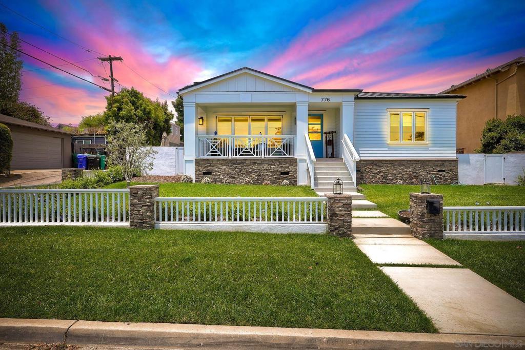 ***Point Loma***92106***The Coveted Wooded Area**2,345 Sq Ft ***Turnkey 3BR/2BA 1,775 Sq Ft Indoor Outdoor Single Story Living Plus Detached 570 Sq Ft ADU currently Rented Mth 2 Mth for $2,700 MTh***On A Flat Level (63x92) 5,839 Sq Ft Flat Level Usable Corner Lot**Hardwood Floors**Fireplace***Saltwater Lap Pool***Firepit***BBQ***Rooftop Deck With Filtered Downtown Bay Views***