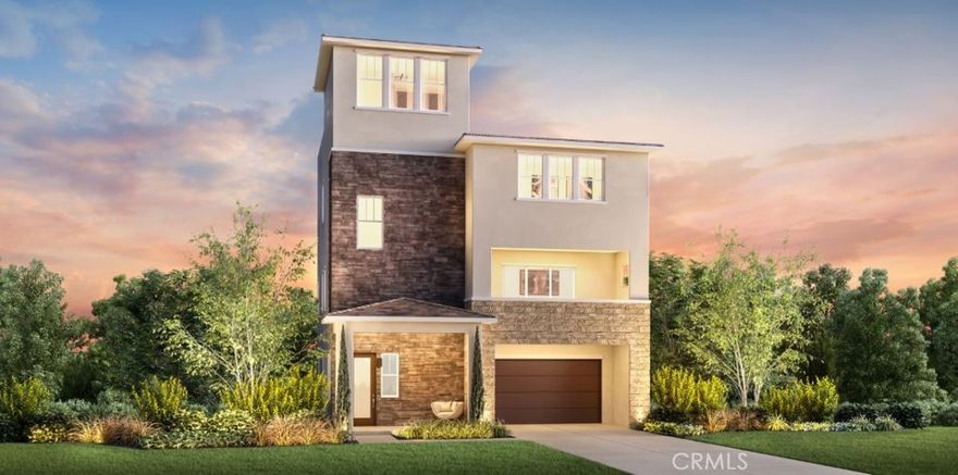Welcome to Silverstone at Metro Heights, a new home community located in Montebello, which is approximately 20 minutes from downtown Los Angeles. Homesite 123 is a new construction home that is situated on a beautiful lot with a cozy back yard. The Wilshire Elite floor plan features 4 bedrooms with 3.5 bathrooms a 2 car garage and is 3108 sq. ft. Upon entering the home, you walk into a beautiful foyer with a 20 foot vaulted ceiling and a large secondary bedroom on suite, and access to private back yard. The second floor living area consists of a large open kitchen, great room, and a dining area that connects with a conservatory that provides additional living space for family time and entertaining. The kitchen features a large island countertop with an integrated sink and Kitchen Aid appliances. The primary bedroom suite provides a walk in closet, spa like bath with large walk in shower, and a dual sink vanity. Highlights of this home are the 10ft. high ceilings on the second floor, upgraded interior insulation package, conservatory, and upgraded linear fireplace – 48”, and enjoy fresh air on the fourth floor roof top terrace.  The back yard is the perfect size for a barbecue with family or enjoying the sunshine in the warm summer months. The community amenities include multiple pocket parks, a walking trail, an attended front gate, and a 10,000 square foot community center with two pools, cabanas, multiple outdoor kitchens, office space, rentable areas for parties and a fitness center. Homesite 123, has an estimated closing date in Summer of 2026. Photos provided are renderings, actual home is under construction.