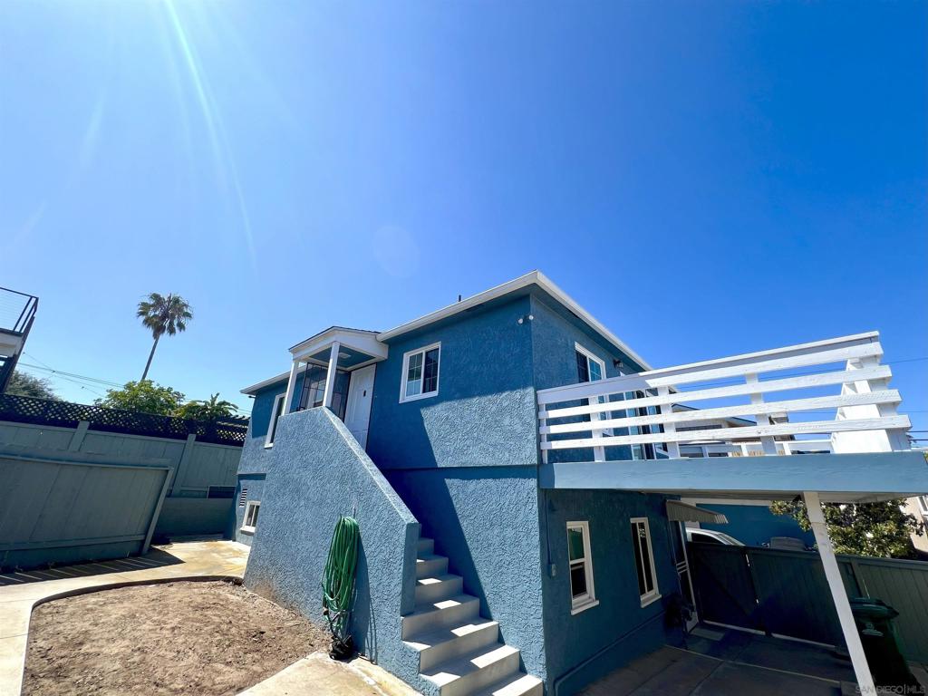 If a beach vibe with an ocean view is what you're looking for, then this is the one for you! This 2 bed/1 bath unit is perfectly located in Ocean Beach. 3 blocks to all that Ocean Beach has to offer. Restaurants, nightlife, shopping, schools and the beach are all in walking distance, yet just far enough away to have peace and quiet. Enjoy the beautiful ocean view and sunsets from your living room, kitchen and large 220 sq ft deck. Also included is your own exclusive yard, your own on-sit laundry, two parking spaces and solar panels to help offset the electric bill.