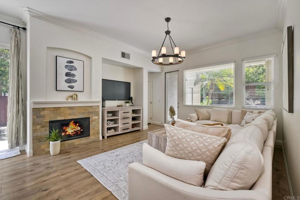 Nestled in the heart of Torrey Del Mar, this charming retreat offers the perfect blend of tranquility and convenience. Located near the the end of the community with minimal through traffic, 13944 Kerry Lane enjoys a peaceful setting just a short stroll from the scenic trails and open green space of Torrey Del Mar Park. Enjoy morning walks, weekend picnics, or serene sunset views—all just steps from home. Inside and out, this residence reflects pride of ownership, framed by a thoughtfully designed backyard oasis ideal for relaxing, entertaining, or simply unwinding. With low HOA fees, a tight-knit community atmosphere, and proximity to highly rated schools, like Westview High School, Black Mountain Middle School, and Willow Grove Elementary, shopping, and dining, this home is a rare opportunity to experience the best of Carmel Valley living.
