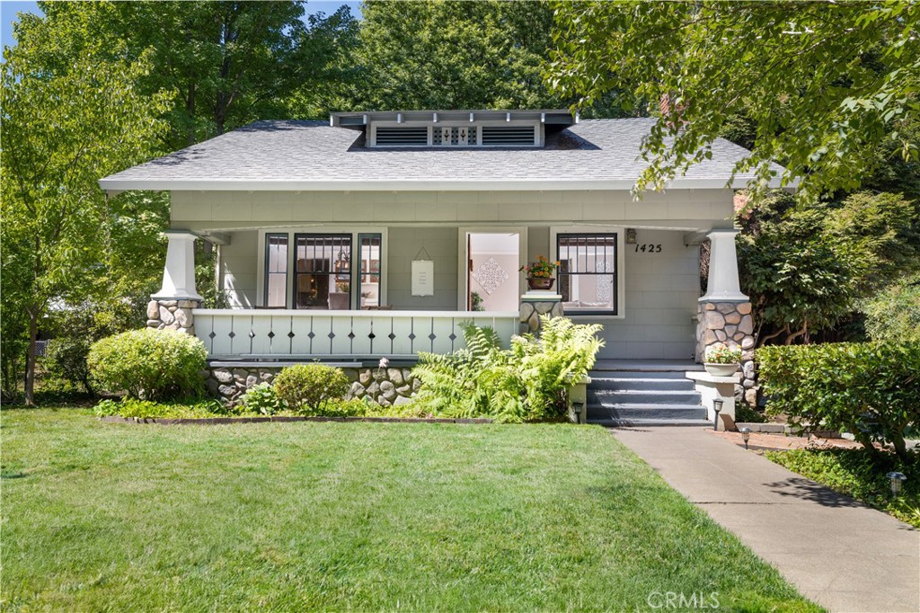 If CHARM, CHARACTER, LOCATION are on your wish list, this home will fit all of those needs and desires and more!! Built in 1915, this must be one of the oldest homes in the "Vencino Avenues" of Chico, the style of this home is classic!! It has been improved and enlarged over the years ( by previous owners) to the current square footage with provides a large family room with bookshelves to the ceiling, large windows and door to the extra deep lot AND a huge primary suite that has an alcove for a desk, crafts or reading corner!
This home offers a historic front porch, opening the door to the living and dining room with heritage treatments of built in bookshelves, built in buffet and a something I've never seen before but built in storage drawers in the pillars dividing the two rooms. Once you walk into the kitchen though you'll be blown away by the view through the kitchen, nook and family room to the shady and peaceful backyard!!
On the main level you'll find 2 bedrooms and 2 bathrooms, walk down the staircase to the basement and you'll find 2 more rooms ( 1 is classified as the 3rd bedroom) that are perfect for office, playroom, craft or music rooms!! The walls have so much more storage in them, you'll love this space.
The backyard is the oasis though, with shade trees, RV Access, a "true" 2 car garage and gazebo this is where you'll want to spend the mornings, afternoons and evening enjoying the peace right in the middle of Chico. With Oleander just being re-paved and a designated "bike path" it's an easy ride to downtown, Bidwell Park, some of Chico's best restaurants and schools you'll appreciate all this property offers for you and the rest of your crew!