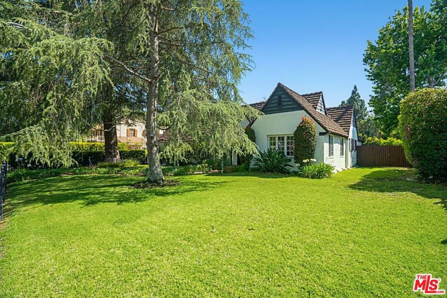 Charming One-Story Home in the Highly Coveted Flats of Beverly Hills. The cozy home features plenty of space with 3-bedrooms plus a full guest house. Open floor plan living room, dining and kitchen with center island. All rooms with plenty of natural light. Home was recently remodeled extensively. Impressive flat lot of just over 14,200 sq ft offers plenty of room to add on or to build a new large oasis. Beautiful private backyard with a sparkling large pool with water features and the mature foliage offers plenty of shade. Detached guest house with its own bath & kitchenette. All attached to a good size garage and storage room. Least expensive home in the flats. All offers will be responded to as they come in, sellers want to sell fast.