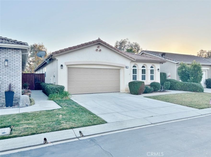 55 AND OLDER!!  Single Story Beauty is waiting for new residents!!  Located ON THE GOLF COURSE with 3 bedrooms, 2 full bathrooms, 2 car garage!  Spacious open floor plan.  Formal Living and Dining Area off the entry lead to Kitchen with DISHWASHER, MICROWAVE, OVEN/RANGE/HOOD INCLUDED!!!   Large Family Room off the kitchen with access to the private backyard.  Near the entry of the house you’ll find the laundry room with washer/dryer hookups and access to the 2 car garage.  Down the next hallway are 2 secondary Bedrooms and a full bathroom. At the rear of the home is the good-sized Primary Suite with a large WALK-IN CLOSET, and Primary Bathroom with DUAL SINKS and STEP-IN SHOWER.  Backyard includes PATIO and beautiful views of the golf course!  Rent includes kitchen range, dishwasher, microwave, plus gardener, plus access to all the amenities Four Seasons Hemet has to offer: Swimming Pool, Tennis Courts, Shuffleboard, Gym, Entertaining Area, and Grilling Area!  Tenants provide refrigerator, washer & dryer and pay for utilities and other services.  No smoking on the premises.  Animals/pets will be considered on a case-by-case basis.  MAKE THIS YOUR HOME TODAY!!!