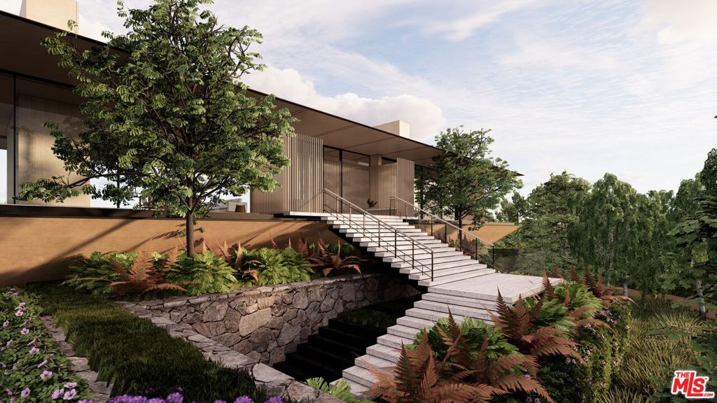 A remarkable development opportunity in Bel Air designed by world renowned architect Noah Walker. This property offers a rare chance to own a visionary masterpiece in one of the most exclusive locations / streets in the world. Ascend a private driveway to this 1 acre + site, graded and mostly flat. Plans are fully approved to build an approx 17,500 SF estate, carefully designed to have unobstructed views from Downtown LA to the Pacific Ocean. Nestled among the world's most prestigious estates, and just a short 5-minute drive from the esteemed East Gate of Bel Air or Bel Air Hotel. Shown to qualified buyers only.