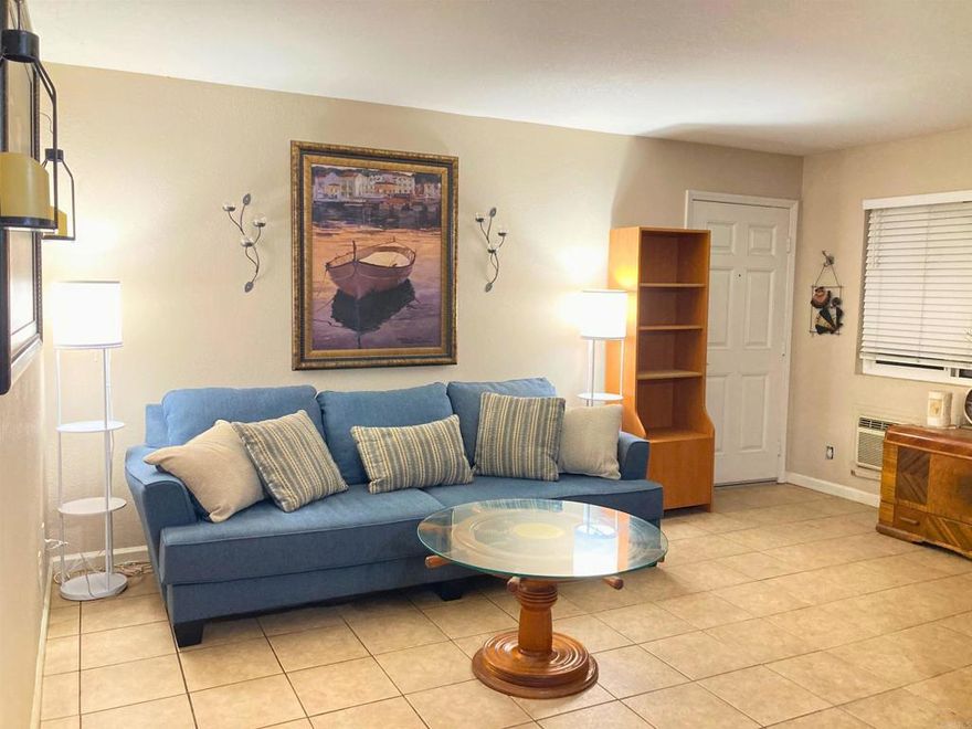 Prime Location! Priced to Sell! Clairemont Mesa 1-bedroom condo located in ideal Heritage Park West community. Conveniently located lower-level unit offers private outdoor fenced yard with storage shed--one of the only units on south side of complex with sunny patio/garden area. Great layout with ample space and large closet in spacious bedroom. Enjoy Italian ceramic tile throughout entire home (no carpet), granite countertops, and stainless steel appliances. Excellent opportunity for investment or homeowner looking for a prime location and excellent value. Best priced condo with private yard in the high demand Clairemont area and enjoy being located only half a mile to Balboa Mesa Shopping Center and 85C Bakery, Forum Coffee House, restaurants, shopping, groceries and much more! Priced $40k less than a recently sold downstairs model match with private yard! Enjoy the additional security and convenience of being assigned perhaps the best parking space on the end for extra room within the secure gated parking lot (most parking spots are not gated). Community includes swimming pool and private laundry facilities within the gated community.