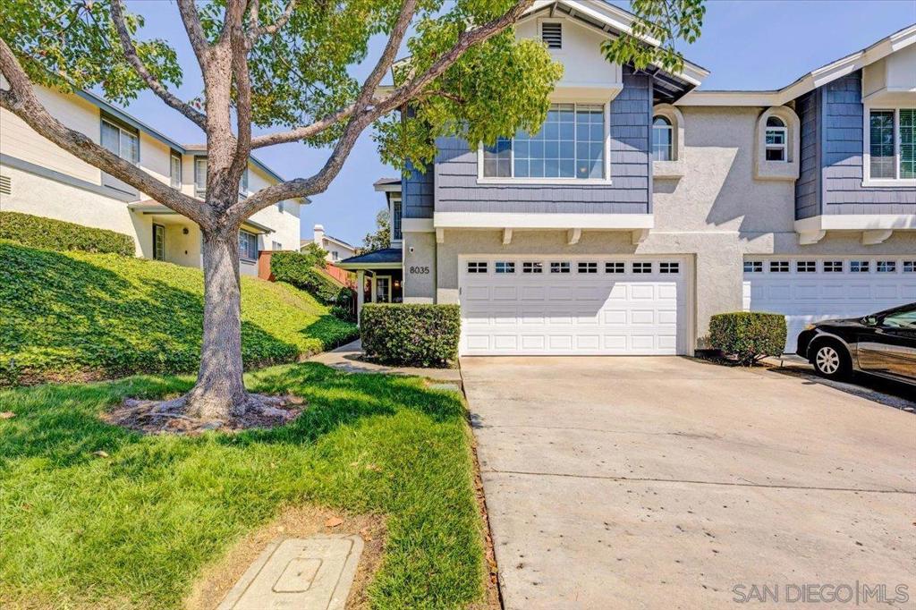 Welcome to 8035 Mission Vista Dr – a serene and energy-efficient twinhome nestled in a highly desirable location near Mission Trails! This spacious 3-bedroom, 3-bathroom home offers 1,538 sq ft of well-designed living space and the peace of mind that comes with PAID OFF solar. Enjoy the benefits of an EV car charger port, a spacious and private backyard, and a layout that offers both comfort and functionality across two levels. Step inside to find a bright, inviting interior with plenty of room to spread out. Whether you're hosting friends or enjoying a quiet evening, the open living areas flow effortlessly into your outdoor space – ideal for dining al fresco or relaxing in the sun. Located walking distance to Mission Trails, this home is a dream for nature lovers and hikers alike. The trailheads are just minutes away, offering endless opportunities for fresh air and adventure. Tucked into a quiet and well-kept community with top rated schools, this home feels like a private retreat while still being close to shopping, dining, and freeway access. Don’t miss this opportunity to own a move-in ready home with modern upgrades in one of San Diego’s most scenic and peaceful neighborhoods!