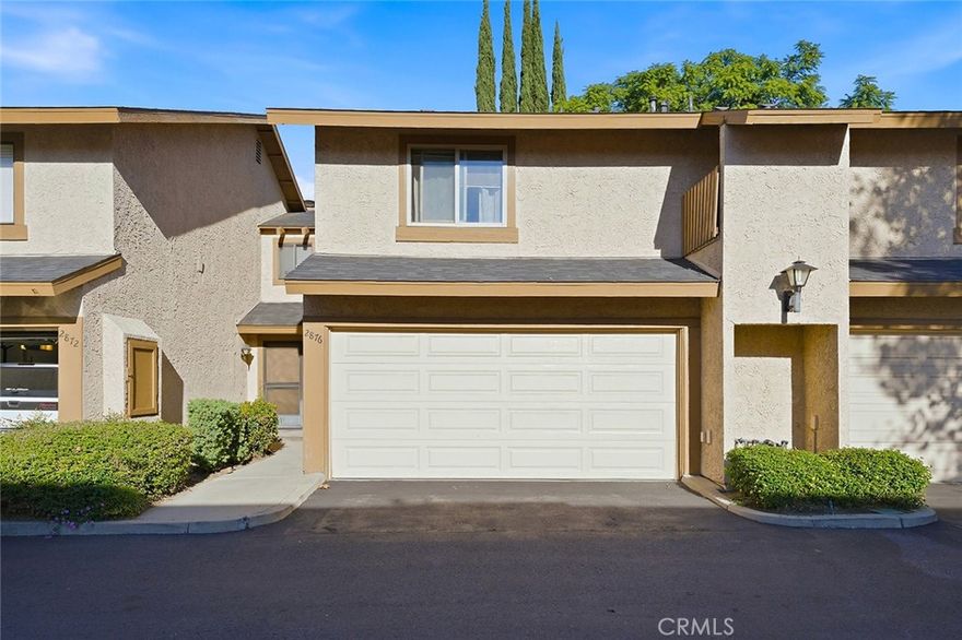 Updated two-story condo ideally located on the La Verne border in one of Pomona’s most desirable areas. This home offers an exceptional location with easy access to Downtown La Verne, shopping, dining, and transportation.

The interior features a remodeled kitchen, updated flooring downstairs, and a bright living area with a gas fireplace. Both bedrooms are located upstairs, including a primary suite with a walk-in closet and large shower, plus a second bedroom with a built-in closet organizer. Laundry is conveniently located in the upstairs hallway.

The home includes a private patio and an attached two-car garage with additional storage and built-in countertops, ideal for extra prep space or overflow storage. Community amenities include a pool, and the HOA covers water and trash.

Located approximately half a mile from the Metrolink station, this property offers excellent commuter access. This home qualifies for multiple first-time homebuyer loan programs, including options with low down payment. Ask about available buyer assistance programs.