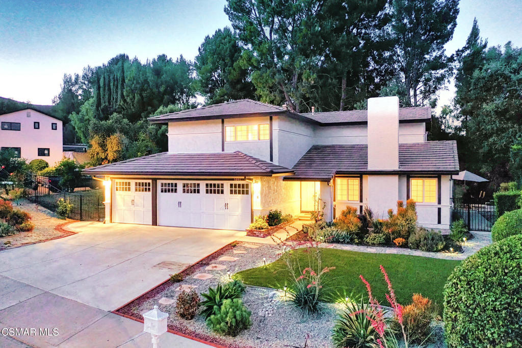 More photos on the way!Love Where You Live -- A Canyon Oaks GemWelcome to a home that truly loves you back. Nestled on a lush, park-like corner lot in the rarely available and highly sought-after Westlake Canyon Oaks neighborhood, this beautifully updated 4-bedroom, 3-bath sanctuary spans over 1,900 square feet of warmth, comfort, and elevated style.From the moment you arrive, you'll feel the embrace of lovingly maintained curb appeal--freshly painted exterior, updated roof with a recent tune-up, and brand new gutters that complement the new meticulously designed, drought-tolerant landscaping. Plum, lemon, and orange trees and grapes dot the grounds, offering sweet reminders of nature's bounty. Whether you're enjoying quiet mornings under the canopy of greenery or entertaining loved ones beneath the stars, the setting is nothing short of magical.Inside, the story continues. Rich, luxury engineered hardwood floors stretch beneath your feet, while new plush carpeting and custom shutters bring comfort and elegance to every room. Abundant natural light fills the reimagined living spaces, highlighting designer paint palettes and sophisticated finishes throughout.The heart of the home--the fully remodeled kitchen--is a dream come true for culinary enthusiasts. Outfitted with brand new chef-grade stainless steel appliances (dishwasher and range under full warranty), it's a space where meals are made, memories are shared, and laughter lingers.Retreat to the spacious primary suite, a peaceful haven where comfort meets charm. Every detail has been carefully considered to make you feel right at home.Outside, high-caliber fencing provides peace of mind for your furry companions (and your lush plants), let Rover frolic in his own private dog run, while a generous 3-car garage with brand new doors adds practicality and polish. For maximum comfort, the brand new HVAC system will keep you cool on those summer days and toasty on those chilly nights.Just seconds from the park and minutes from your favorite stores (yes, including Costco!), restaurants, and shopping--this is more than a house. It's a place to put down roots, grow together, and love every single day.Come fall in love--your happily ever after begins here.