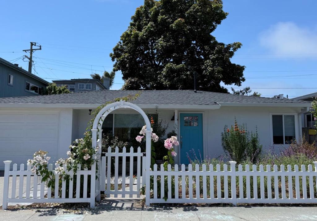 Cutie pie with your own beach parking! Remodeled with permits includes, new roof and gutters, kitchen, ss/appliances, interior doors, polished cement floors, new bath, landscaping, electrical and plumbing.