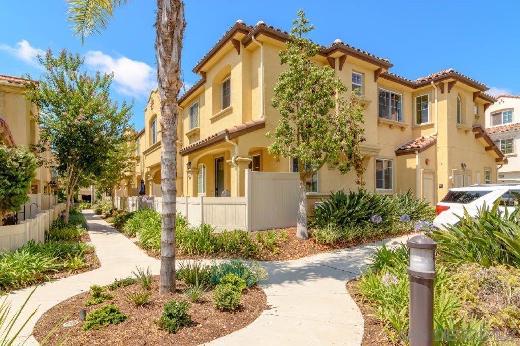 Beautiful 3-Bedroom Townhouse in the Village of Montecito! This 2-story stunner is loaded with upgrades and features an open modern-concept layout. Living room with modern fireplace and built-ins. Adjacent dining area with designer chandelier. Kitchen with granite countertops, stainless-steel appliances, pantry and breakfast bar. Spacious primary bedroom suite with dual vanities and walk-in closet. Laundry area with storage. Central AC + heat. 2-car attached garage with plenty of storage. Aviare Community amenities include a swimming pool/spa, sundeck, gym, clubhouse, BBQ/dining area, and parks/trails. Just half a block away from Saburo Muraoka Elementary and just minutes to the best shopping, dining, and entertainment the area has to offer. Turnkey!