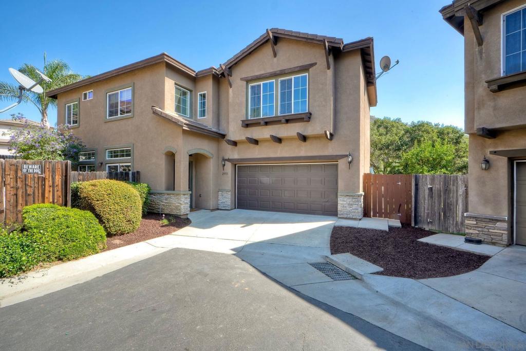 Discover this hidden gem in the highly sought-after Courtyards Community, ideally located near the 15 freeway. Tucked at the end of a quiet cul-de-sac with no neighbors behind, this residence offers one of the largest and most private lots in the neighborhood. Step outside to enjoy lush new sod, mature fruit trees, and a spacious fully fenced backyard—perfect for BBQs, entertaining, or letting kids play freely. Inside, the home is freshly painted and truly move-in ready, with recent upgrades including a new furnace, air conditioner, and water heater. Additional highlights include 10-foot ceilings, a convenient in-home laundry closet, and extra built-in garage storage. The primary suite boasts dual closets, while a huge second en suite bedroom provides comfort and flexibility for family or guests. With its thoughtful floor plan, welcoming community, and expansive yard, this property offers exceptional value you won’t want to miss. Bonsall School District!