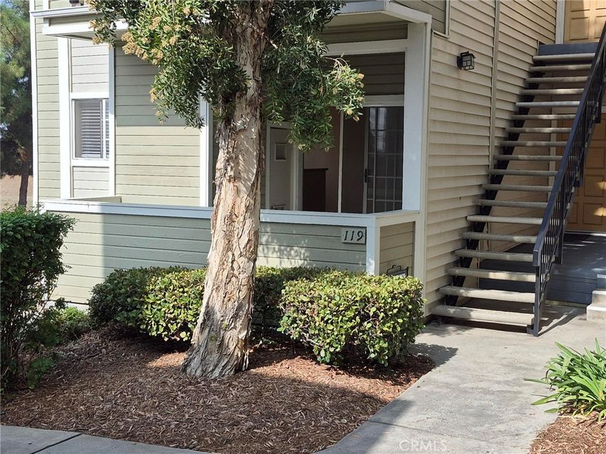 SINGLE STORY... BOTTOM FLOOR... LARGEST UNIT... ONLY TWO MILES FROM AZUSA PACIFIC UNIVERSITY & CITRUS COLLEGE... QUIET REAR-MOST AREA OF COMPLEX... MOVE-IN READY... GRANITE COUNTER TOPS... EACH BATHROOM CAN BE MASTER W/ SHARED SHOWER/TUB... LARGE MASTER BEDROOM... HIGH CEILINGS W/ FANS AND CROWN MOLDING...  LARGE INTERIOR LAUNDRY ROOM... ATTACHED GARAGE IS DIRECTLY UNDER REAR OF UNIT... PLUS ASSIGNED COVERED PARKING...