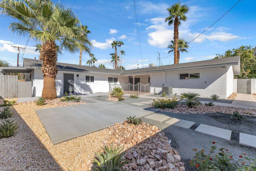 Nestled in a tranquil neighborhood, this exquisite two-bedroom, one bath home has been completely remodeled to offer modern comforts and stylish finishes.  With an emphasis on privacy, this charming residence is perfectly situated across from a beautiful park, allowing for serene views and easy access to nature.  Open space; updated kitchen features sleek appliances and ample counter space for culinary  creations.  Both bedrooms provide cozy retreats making this home ideal for individuals or small families seeking a peaceful yet convenient lifestyle.  Enjoy morning strolls in the park and evenings unwinding in your private oasis.  One block away from El Paseo.