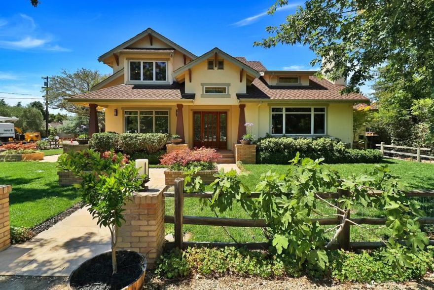 Luxurious modern Craftsman, on a premier cul-de-sac in Barron Park. 5 spacious bedrooms and 5.5 elegant baths. 4,002 sq-ft (tax) living space on a 10,326 sq-ft lot (tax). High ceilings throughout. Exquisite use of Brazilian cherry, flagstone, and intricate period molding. Separate media / recreation room with kitchenette, perfect for entertaining. Spacious and elegant kitchen with breakfast nook, open to a large family room with a fireplace. Three bedroom suites are upstairs, including the master with its spa-like bath, a main-level bedroom that can also be used as an office. Spacious guest suite on the low level with a separate entrance. Large back yard with heritage oaks. Large 3 car garage. Please find CB Prevention Plan in disclosures link.