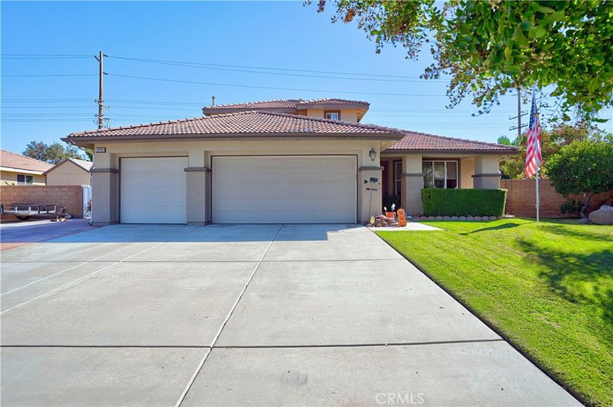 Just Listed!!! Welcome to your Menifee Dream home !! This spacious 4 bedroom, 3 bathroom home with 2898 sq ft offers the perfect blend of comfort and style. Featuring 3 car garage, with plenty of room for vehicles. Inside, you'll will find a bright and open layout, ideal for both relaxing and entertaining. Step out in the backyard to your own private retreat. A sparkling pebble tech pool, Covered patio for those hot summer days, Grass area for the kids to run around, Shed /Workshop, RV Parking, and fruit trees. Conveniently located to schools, shopping and minutes away from freeway.